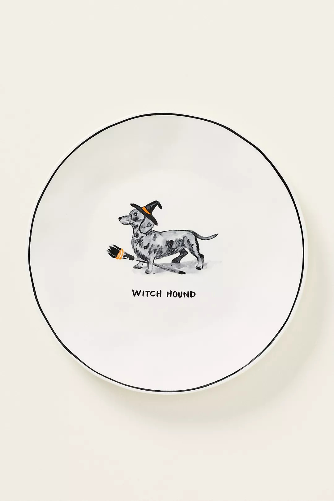 Molly Hatch Stoneware Halloween Dog Dessert Plate | Anthropologie (US)