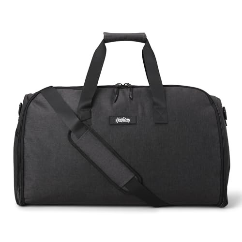 Halfday Convertible 2-in-1 Garment Duffel Weekender Bag 45L | Wrinkle-Free Travel, Hanging Suit Compartment, Shoe Pockets, Trolley Sleeve. Durable & Water-Resistant Carry-On, Shadow | Amazon (US)