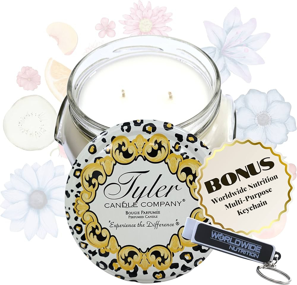 Tyler Candle Company Regal Scent Jar Candle - Luxurious Scented Candle with Essential Oils - Long... | Amazon (US)