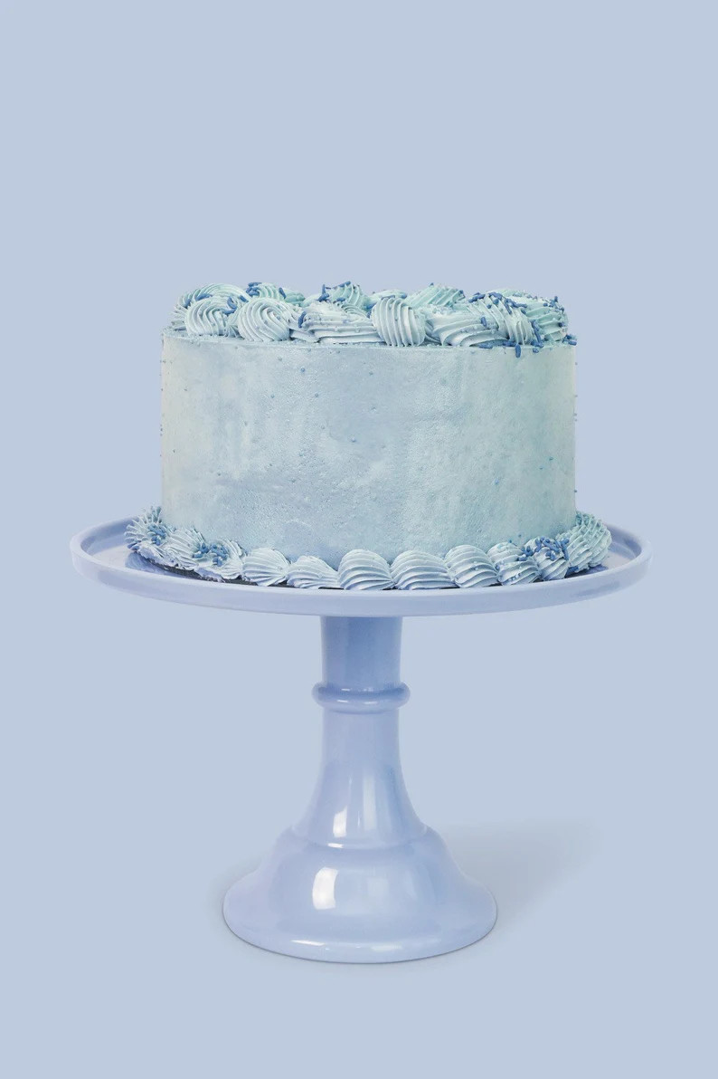 Wedgewood Blue Melamine Cake Stand | Baby Shower Cake Stand | Party Dessert Pedestal | Etsy (Global)