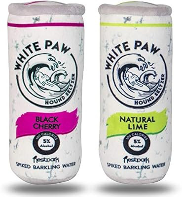 White Paw Dog Toys - Funny Cute Plush Dog Toys with Squeaker (2 Pack) | Amazon (US)