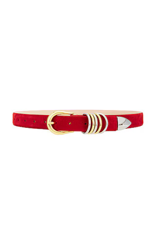 Hollyhock Suede Mixed Metal Belt | FWRD 