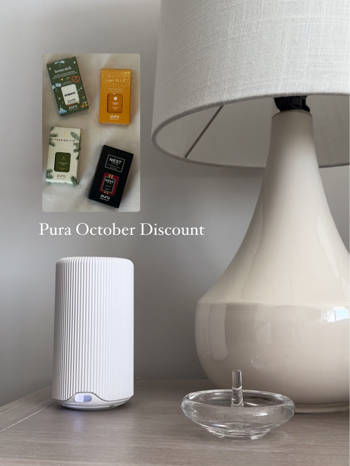 site-wide discount: NASHVILLESTS20 
& join us at Pura’s #scentoftheseason event at Neighborlily in Germantown, Nashville on Saturday, Oct 5th 11AM-4PM! 

Take advantage of this event and sale for prepping Christmas gifts! The scents are perfect stocking stuffers. 

#pura #purapartner #puraltk #homescent #fallscent #diffuser 