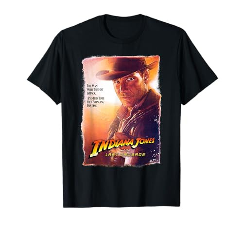 Lucasfilm Indiana Jones and the Last Crusade Poster Art T-Shirt | Amazon (US)
