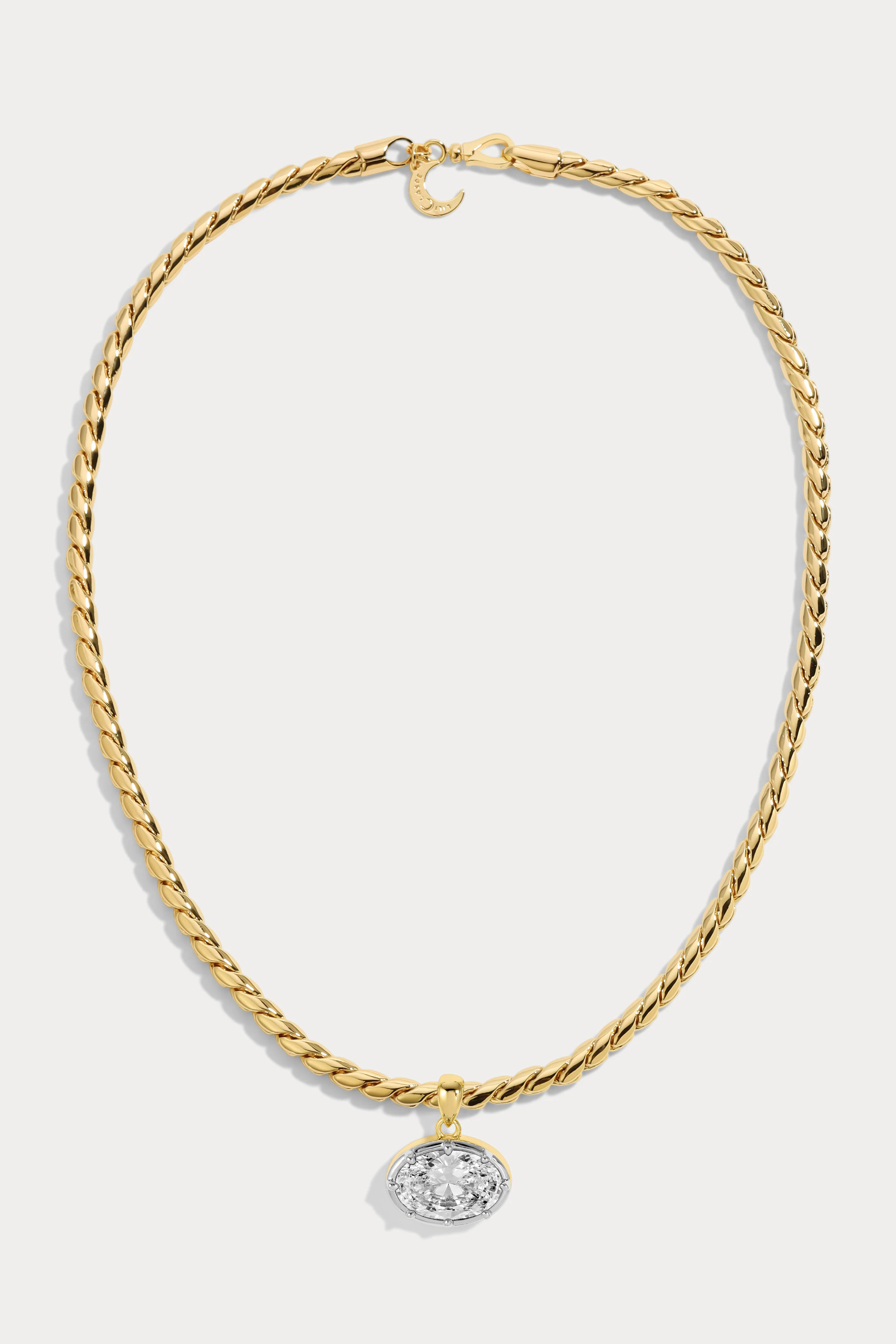 Medium Bruna Oval Necklace | Lili Claspe