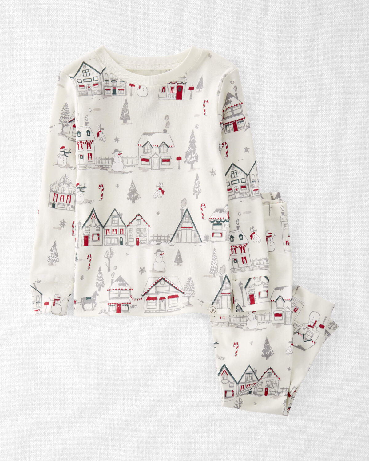 Toddler Organic Cotton Holiday Print Pajamas Set - Little Planet | Carter's | Carter's Inc