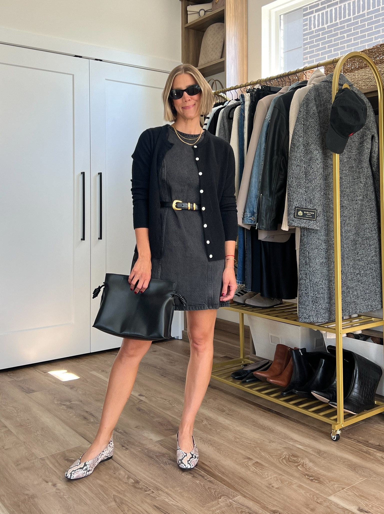 Wearing small/regular dress, small belt, medium cardigan, flats tts 

#LTKStyleTip #LTKFindsUnder50 #LTKFindsUnder100