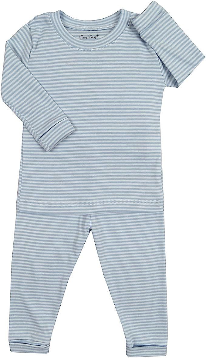 Kissy Kissy Baby Boys' Pajamas Year Round Stripe - Blue | Amazon (US)