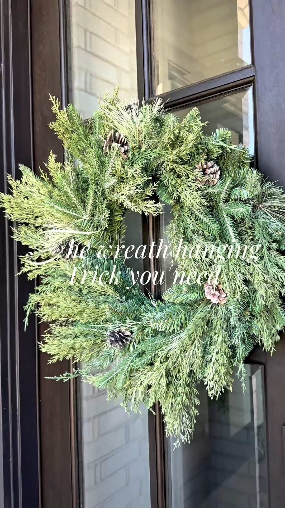 Wreath hanging hack 

#LTKHome #LTKSeasonal