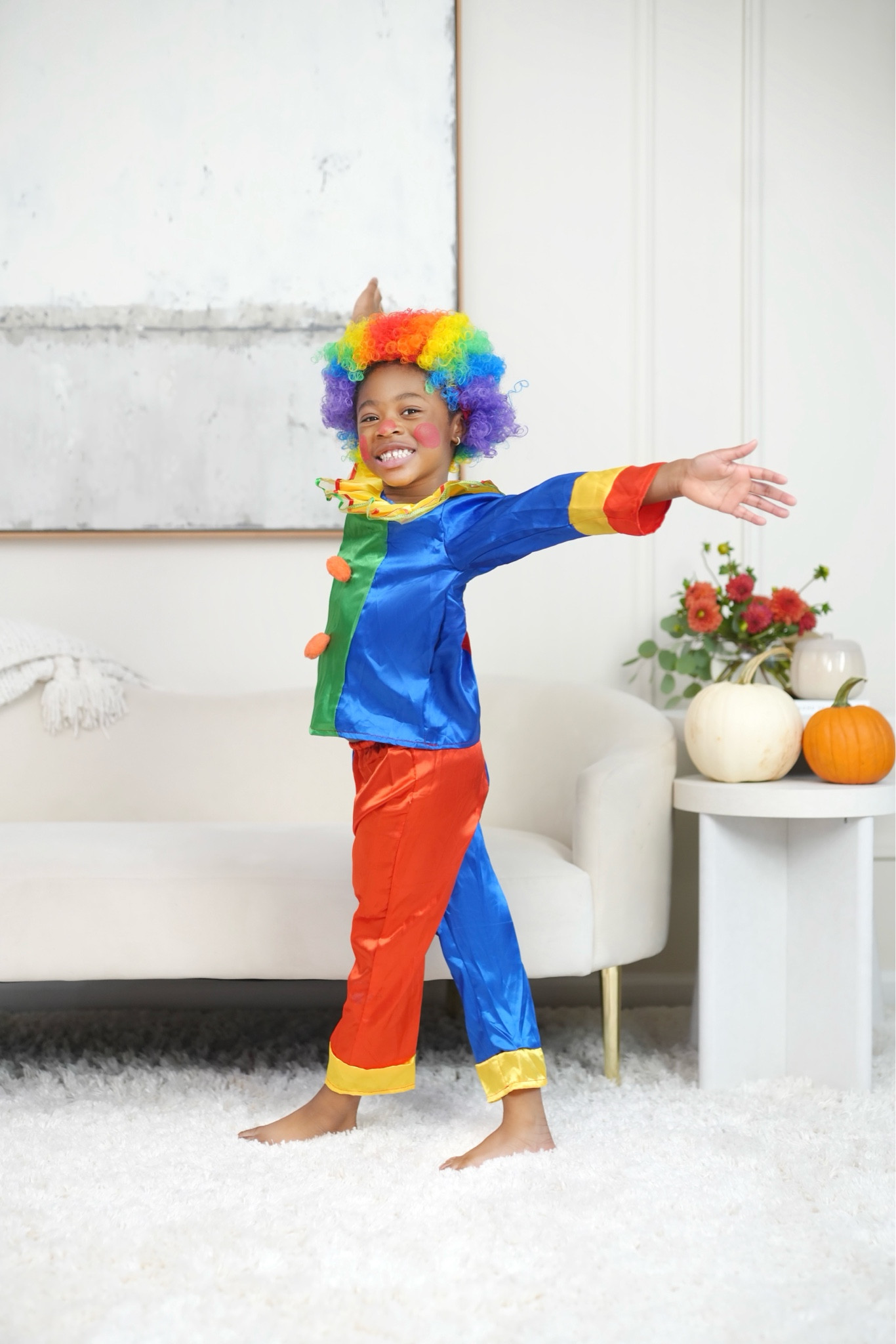 Ready, set , laugh 🤡😅
When I tell you the way these 2 little humans entertain me daily with laughter, I knew I had to get them these clown costumes when I saw them with #KrogerShip. Btw, Nico is the real life clown of our family lol
One thing about me is that I love convenience and @Krogerco Ship service provides just that with a large variety of goods available online delivered straight to your door. 
I absolutely love the service because Kroger is a trusted retailer and most products ship for free!!! You also get Fuel points on your purchase Yayyy 🤗
All products have return options (most are free returns) 

#LTKkids #LTKHalloween #LTKSeasonal