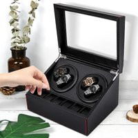 4+6 Black Automatic Watch Winder, Luxury Watch Box Watch Box, Automatic Watches Box Watch Winder For Watches, Display & Gift New | Miravia ES