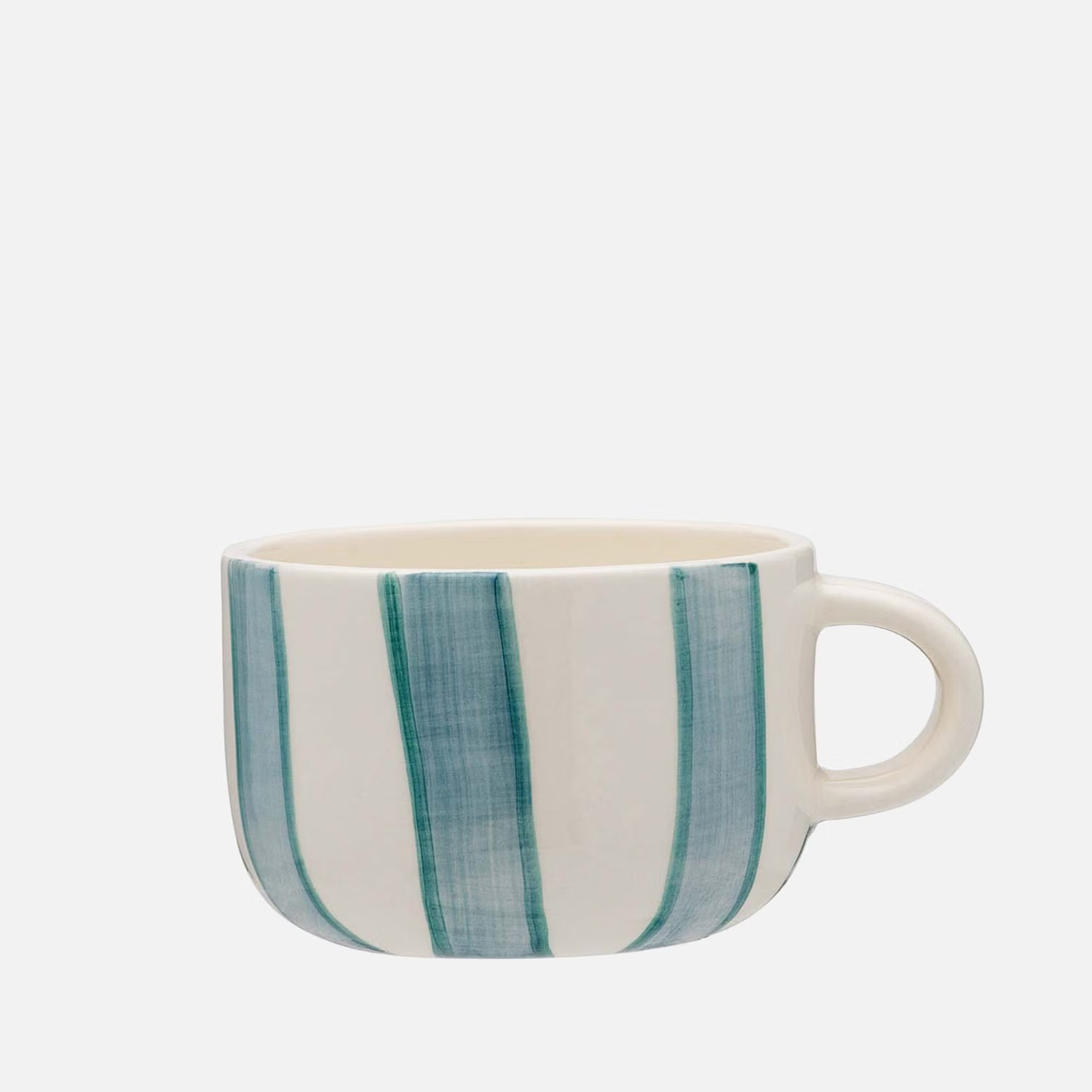 Anna + Nina Powder Striped Cappuccino Mug | Coggles | Coggles (Global)