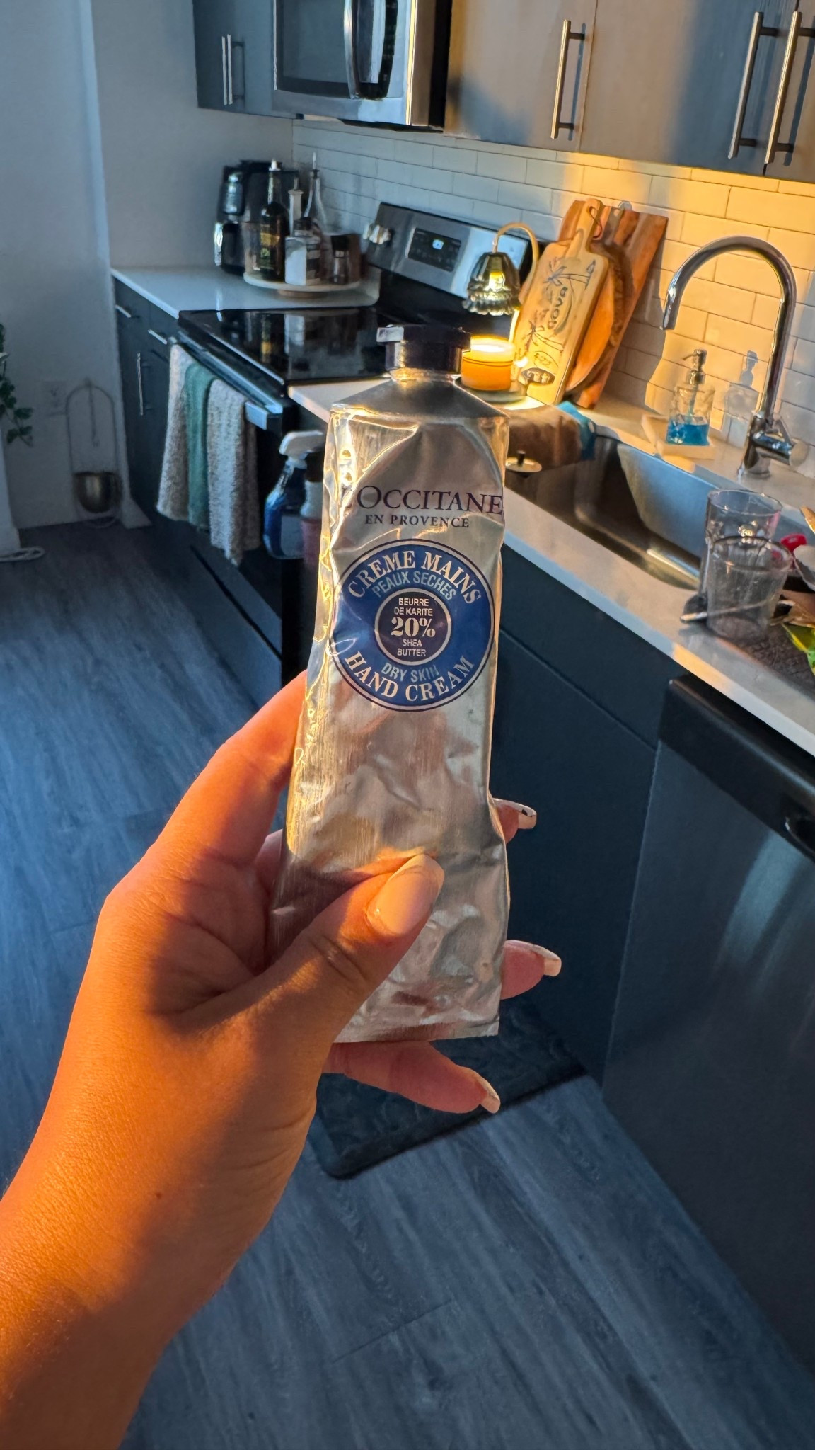 After kitchen duties , my fav hand lotion 