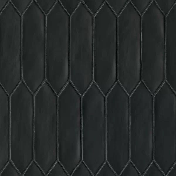 Black Reine 3" x 12" Ceramic Field Tile (Part number: DECREIBLA311PICM) | Wayfair North America