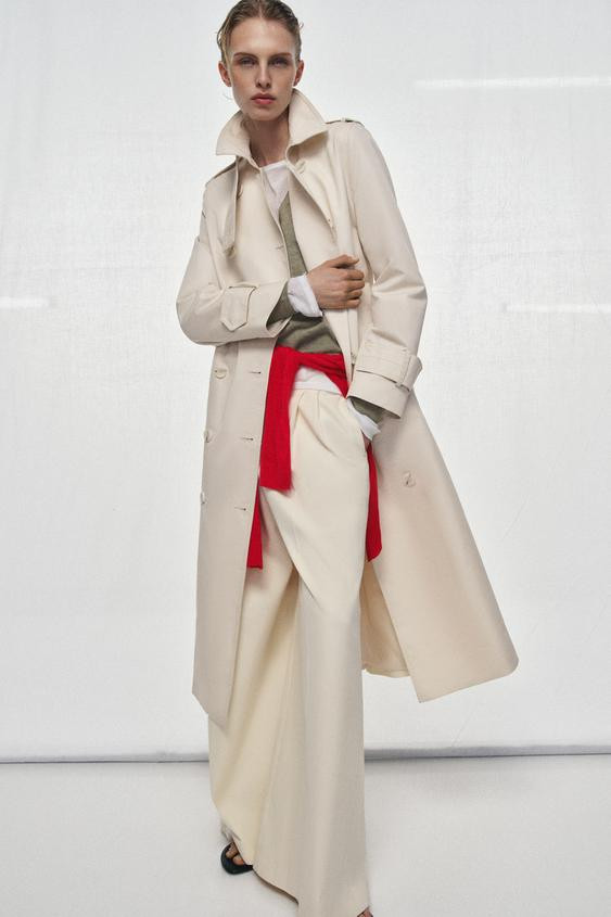 ZW COLLECTION BELTED TRENCH COAT | Zara UK