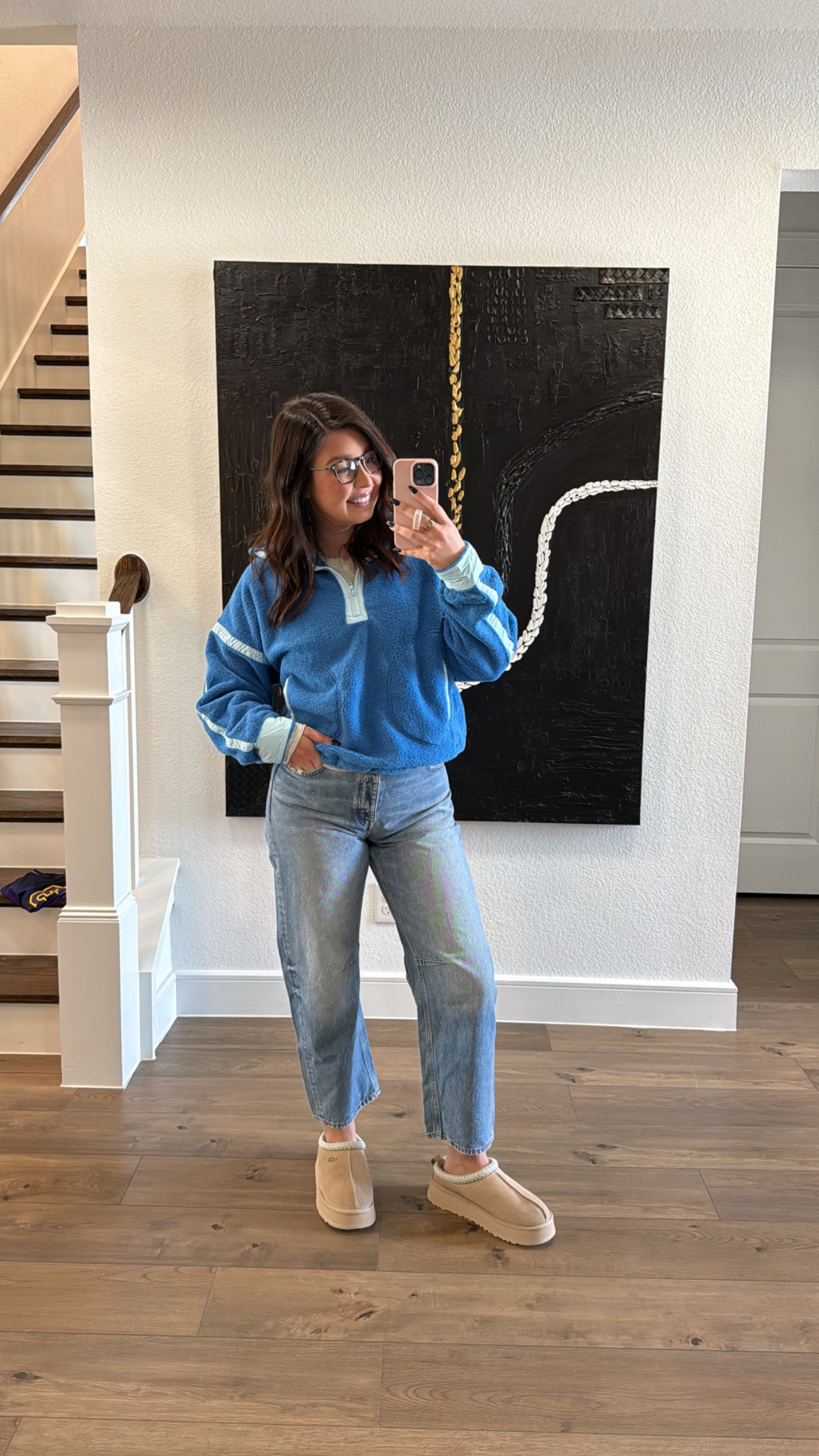 Today’s errands outfit. Wearing a large in the pullover and size 28 in the jeans which is a size down for me. These jeans run 1-2 sizes big depending on how baggy you want them. 

#LTKMidsize #LTKStyleTip