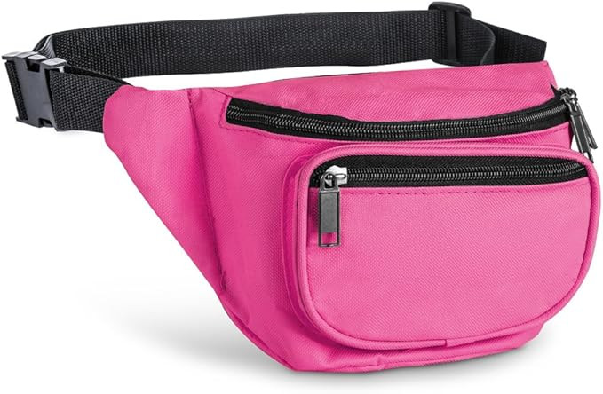 Fanny Pack, AirBuyW 3 Zippered Compartments Adjustable Waist Sport Fanny Pack Bag | Amazon (US)