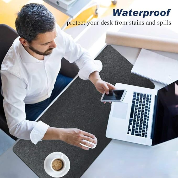 Desk Pad for Office Home 31" x 13",PU Leather Waterproof Large Desk Writing Mat Organizer,Multifu... | Amazon (US)