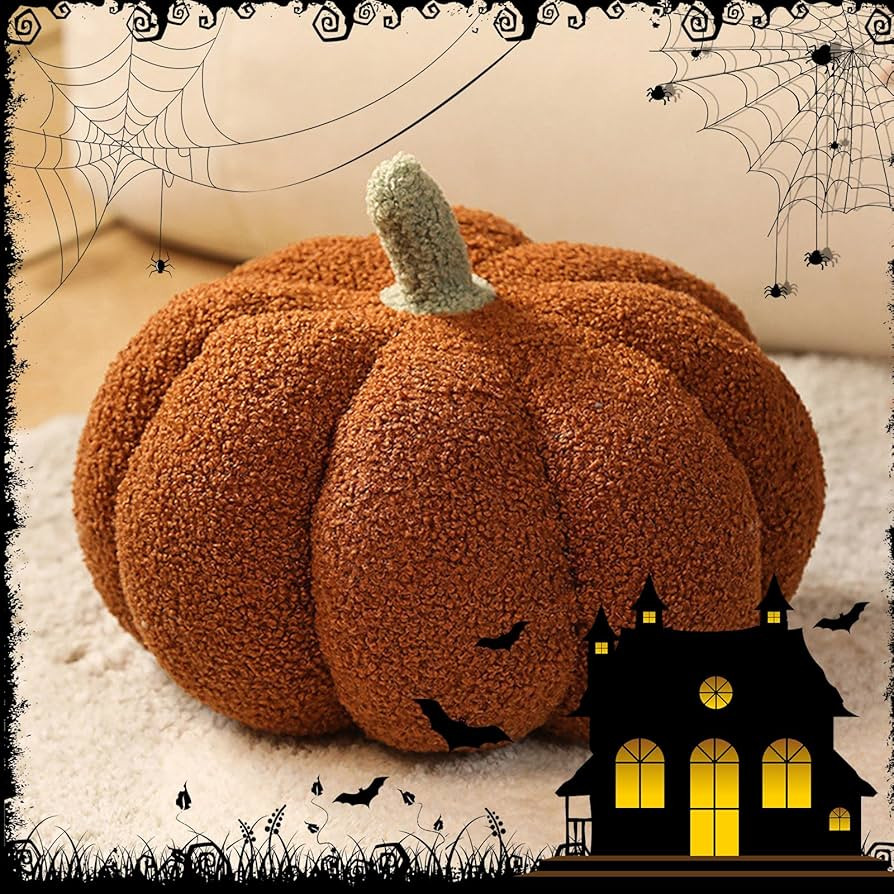 Yostyle Pumpkin Throw Pillow, Halloween Pumpkin Pillows, 3D Pumpkin Sofa Throw Pillow, Pumpkin Pi... | Amazon (US)