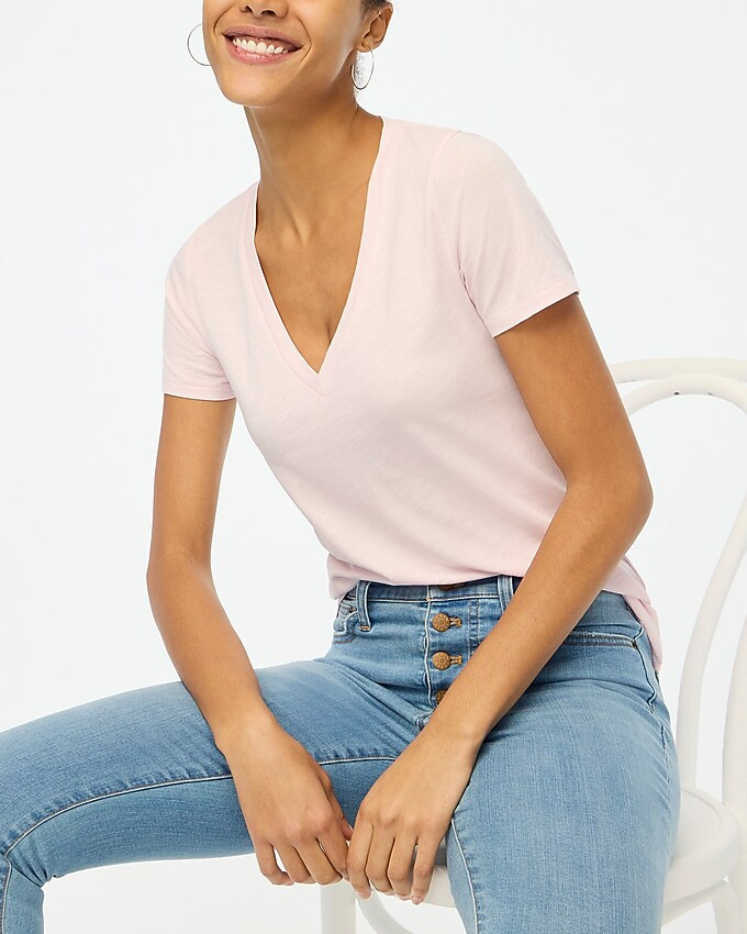 Vintage slub cotton V-neck tee | J.Crew Factory
