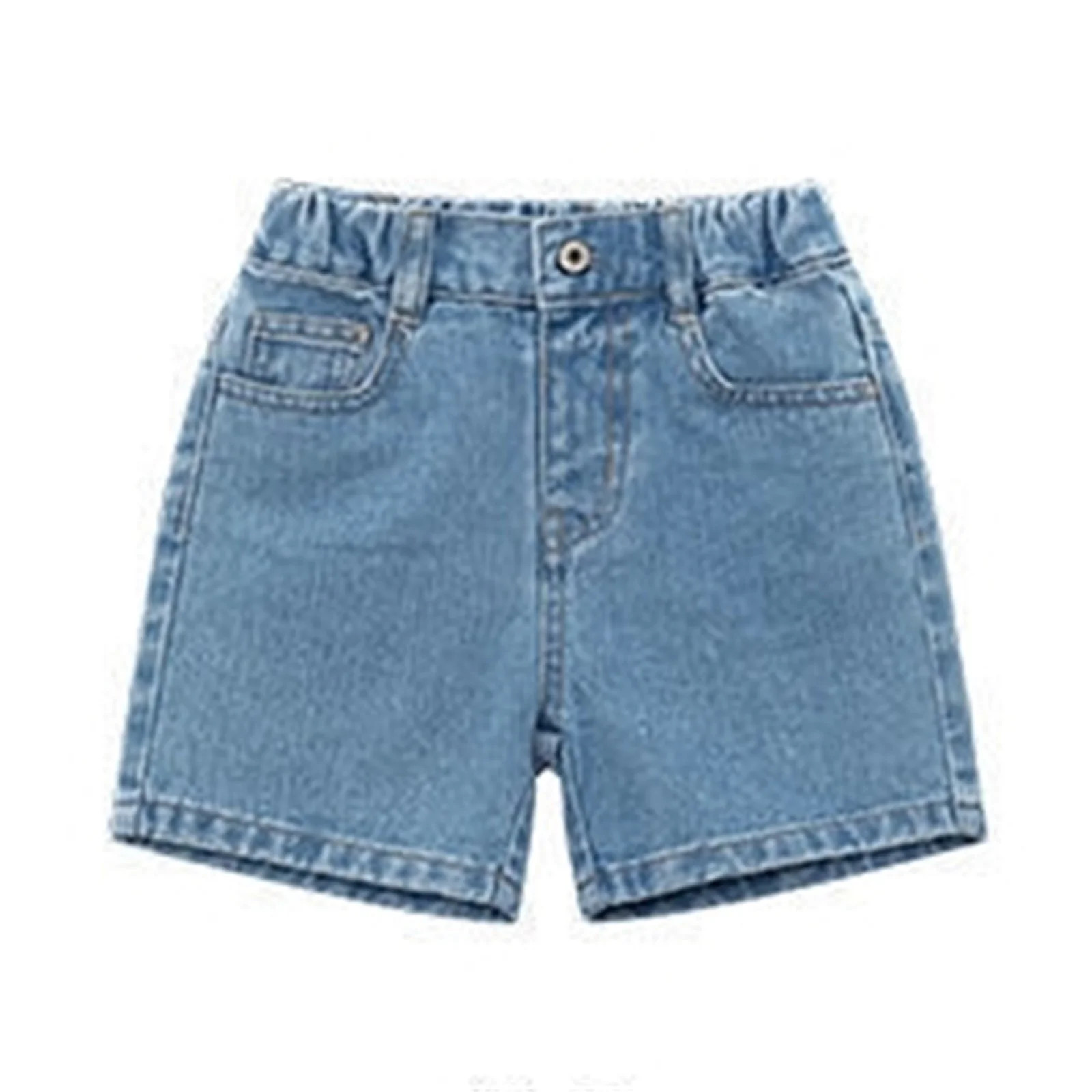 Mercatoo Baby Girls Boys Jeans Shorts Simple Design Cute Summer Denim Pants with Pocket Clothes T... | Walmart (US)