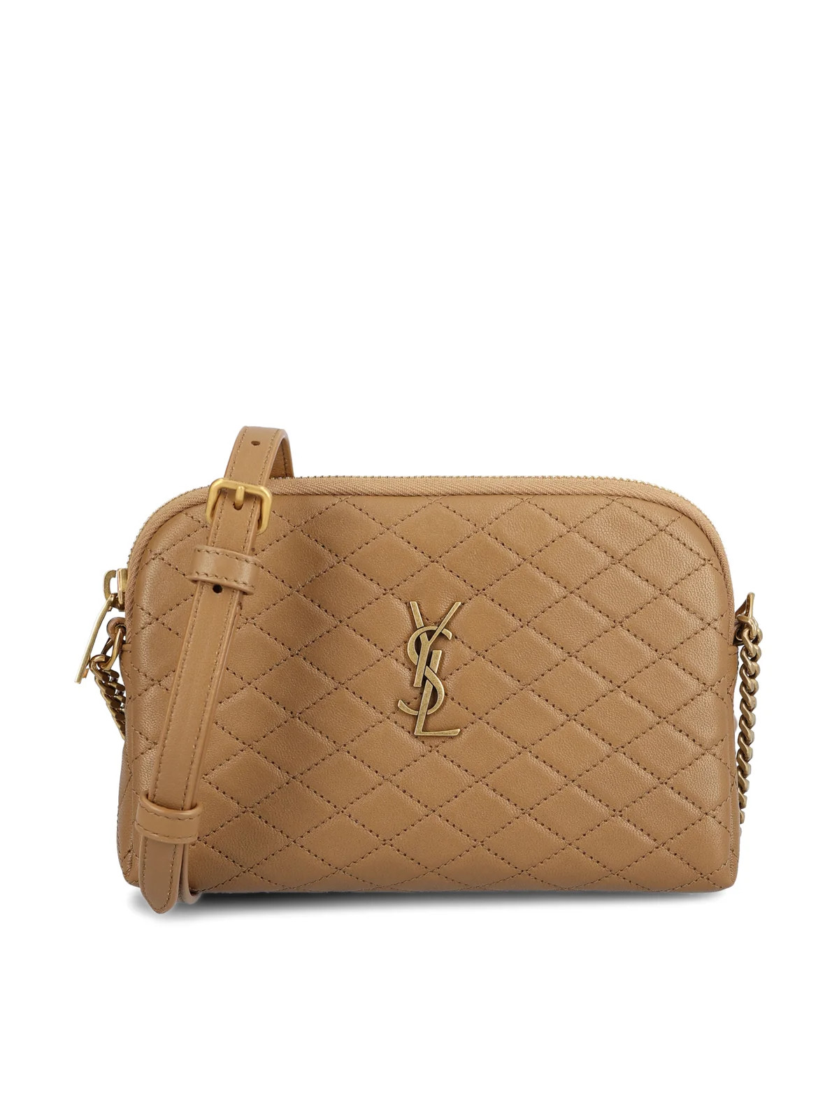 Saint Laurent Gaby Quilted Chain Pouch | Cettire Global