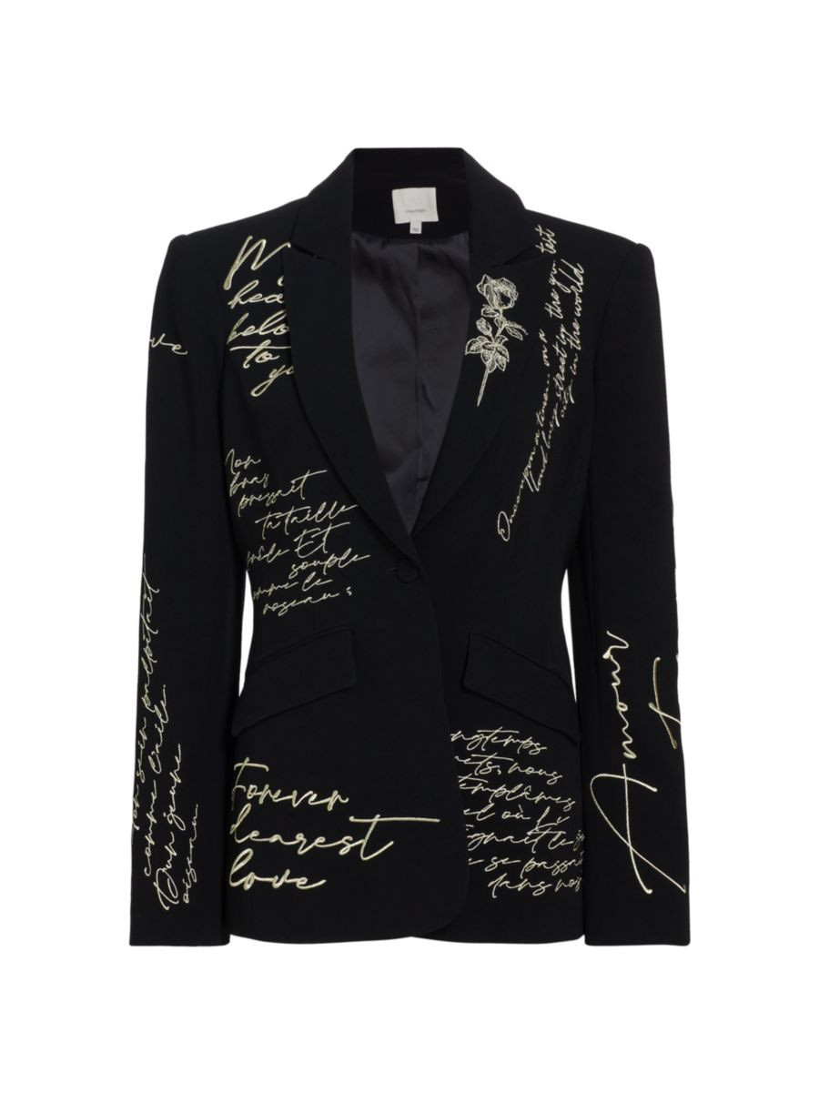 Cheyenne Amour Crepe Single-Button Blazer | Saks Fifth Avenue