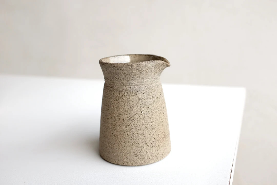Ceramic Stoneware Milk Creamer - Modern Pottery Creamer - Coffee Lovers Gift - Etsy | Etsy (US)