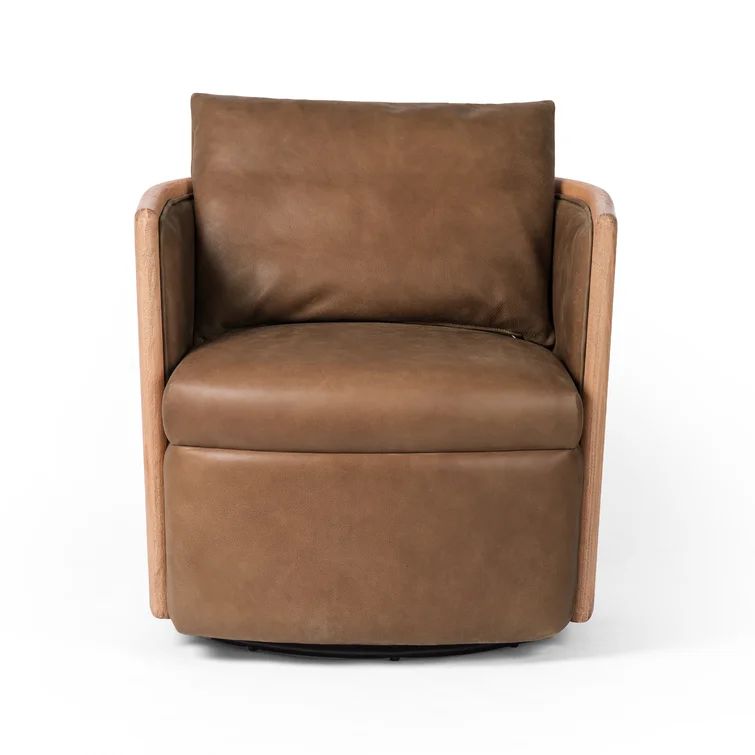 Vinny Upholstered Swivel Armchair | Wayfair North America