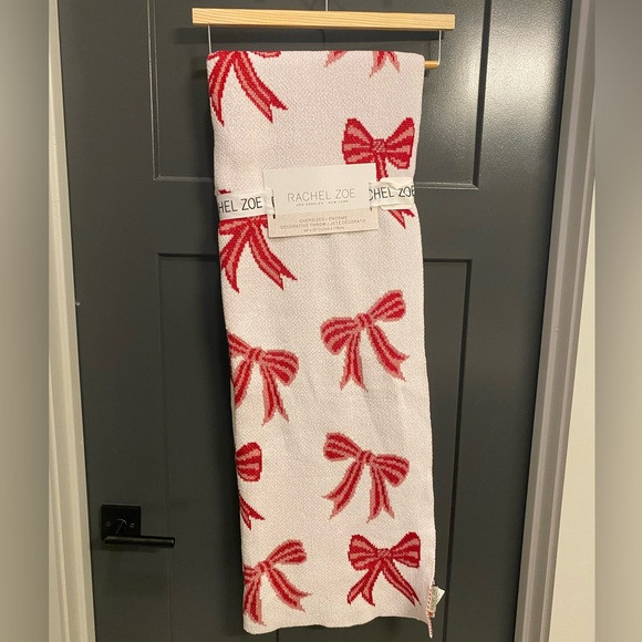 Rachel Zoe Viral Red Bow Throw Blanket - Holiday & Valentine’s Day | Poshmark