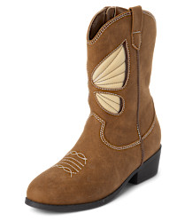 Girls Butterfly Cowgirl Boots - tan | The Children's Place