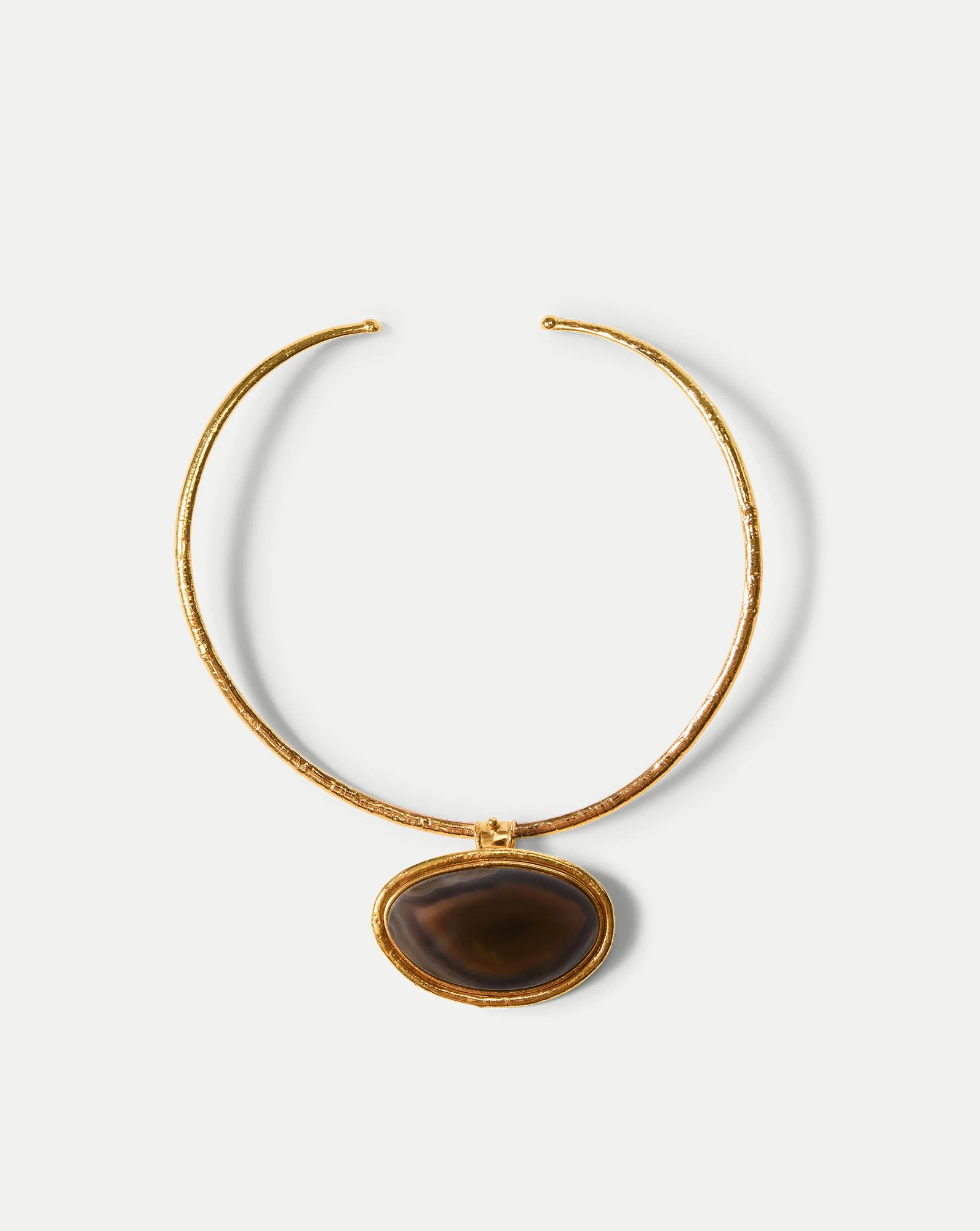 Dakota Brown Agate Necklace | Veronica Beard
