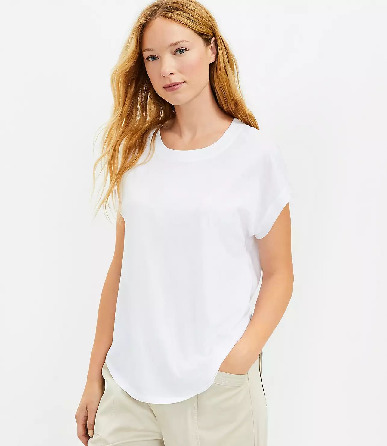 Lou & Grey Oversized Softserve Dolman Tee | LOFT