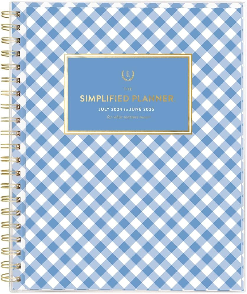 AT-A-GLANCE Planner 2024-2025 Academic, Simplified by Emily Ley, Weekly & Monthly, 8-1/2" x 11", ... | Amazon (US)