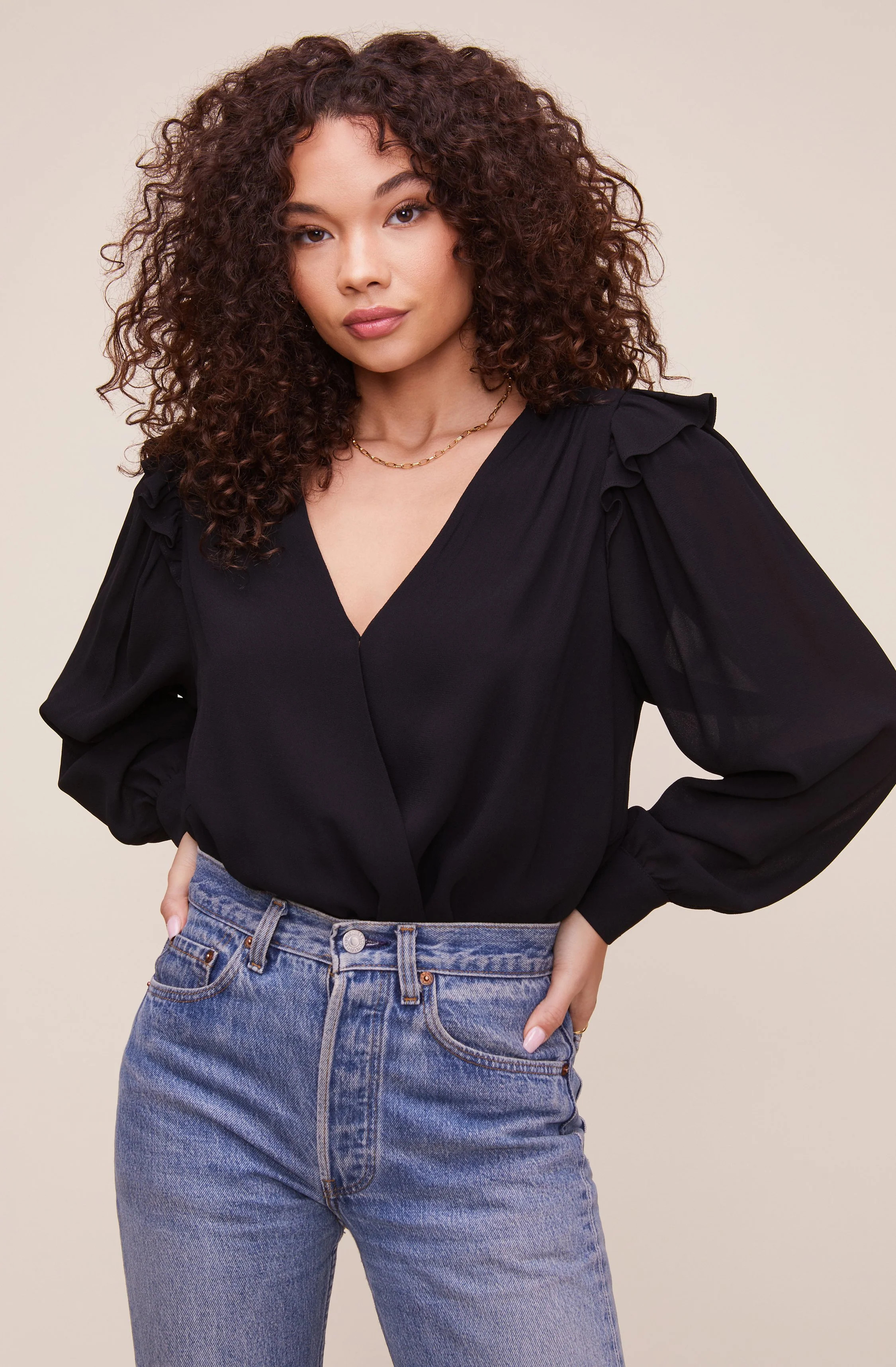 Matilda Wrap Bodysuit | ASTR The Label (US)