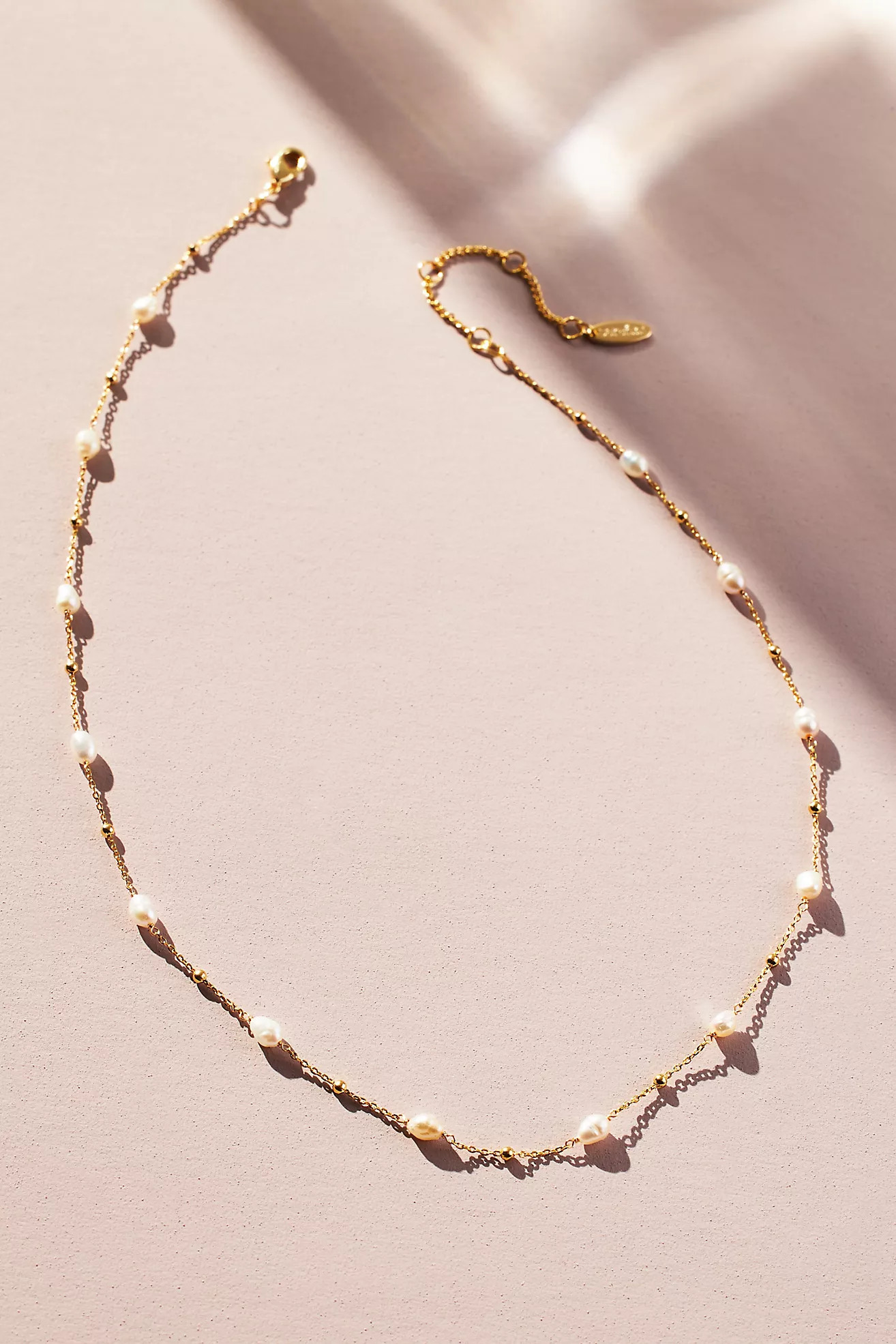 Mini Pearl Chain Necklace | Anthropologie (US)
