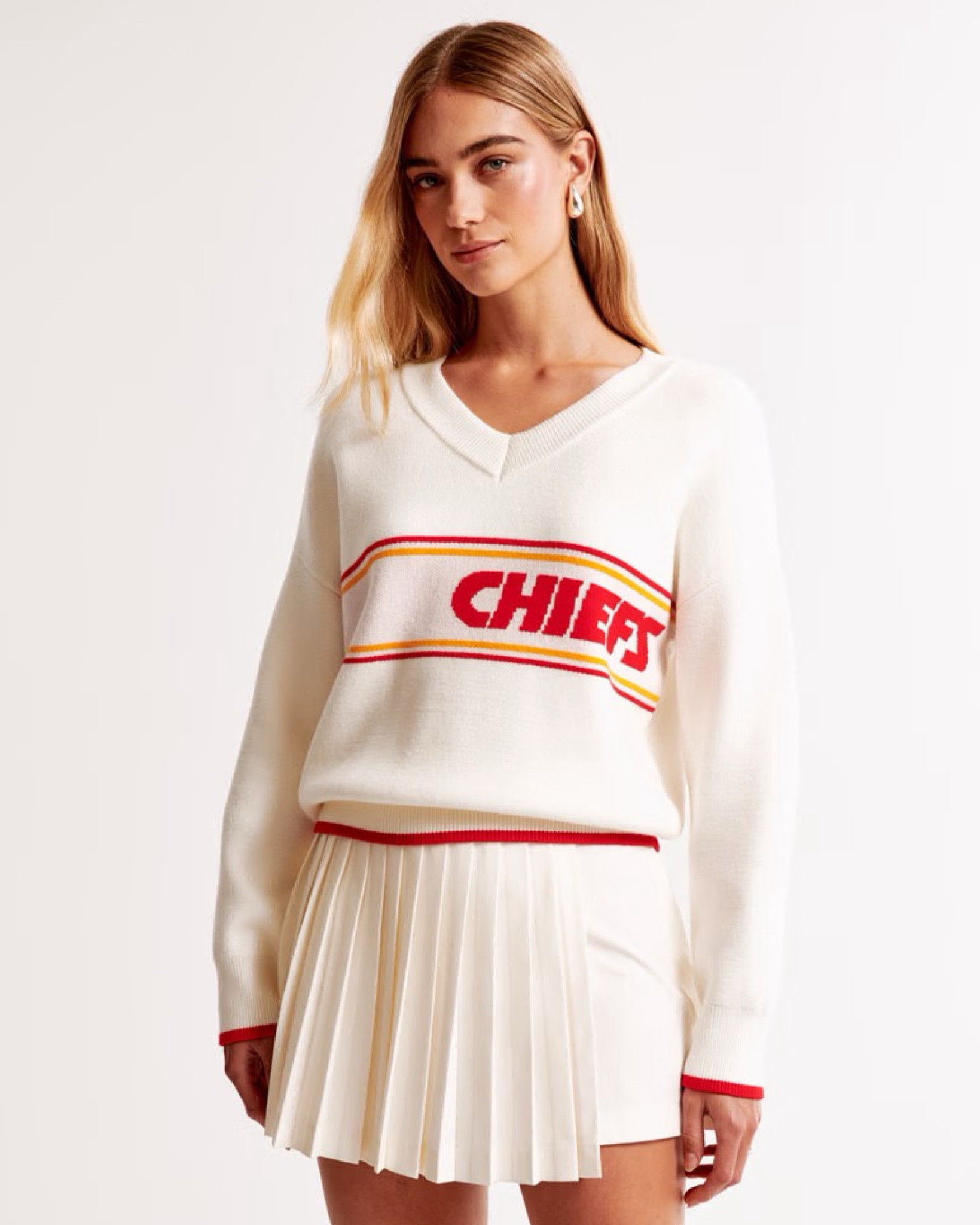 Calling all Spring & Autumn Kansas City Chiefs Fans & Swifties. This cream sweater is a great option to show your support. 

Bengals, Bills, and Cowboys fans..yours comes in Cream also!

#createdcolorful #createdcolorfulspring #hocspring #tcispring #pcaspring #lightspring #warmspring #truespring #brightspring #clearspring #paintboxspring #bluespring

#LTKWorkwear #LTKStyleTip #LTKParties