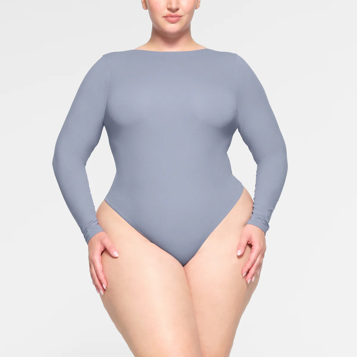 LONG SLEEVE LOW BACK BODYSUIT | SKIMS (US)