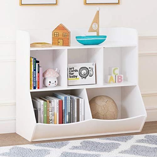 UTEX Toy Storage Organizer with Bookcase, Kid’s Multi Shelf Cubby for Books,Toys, Storage Organizer  | Amazon (US)