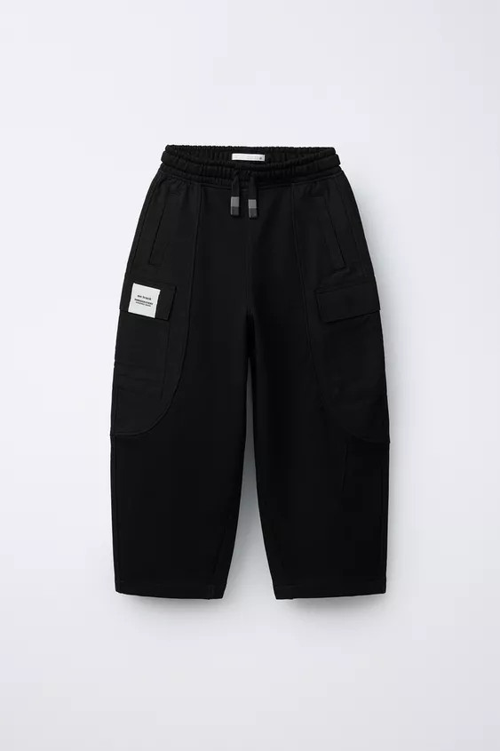 COMBINATION PANTS WITH LABEL | Zara Canada