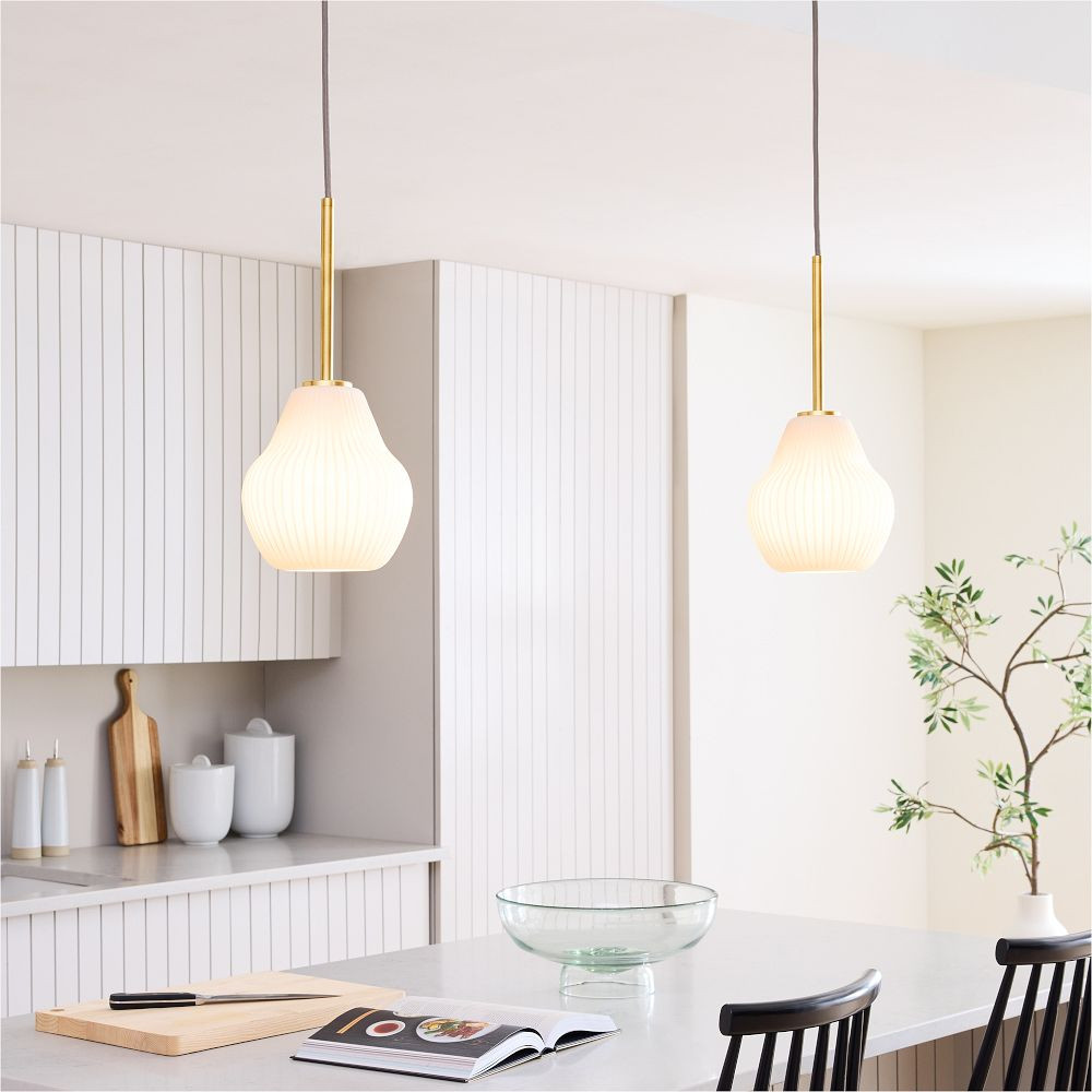 Sculptural Ribbed Pendant | West Elm (US)