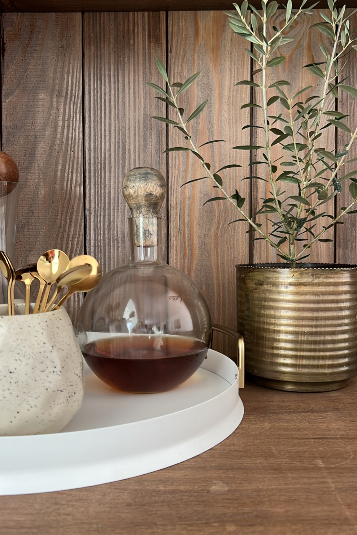 Bar Decor | bar accessories | party accessories | wine decanter | decanter | glass decanter | stir spoons | tray | white tray | entertaining | walmart | Amazon home 

#LTKunder50 #LTKhome #LTKFind