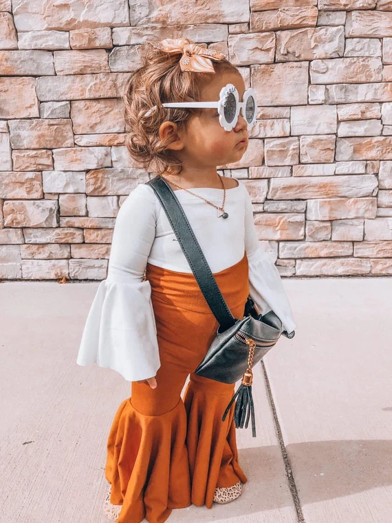 Bell Sleeve Top /  Girls Boho Top / Off the Shoulder / Spring | Etsy (US)