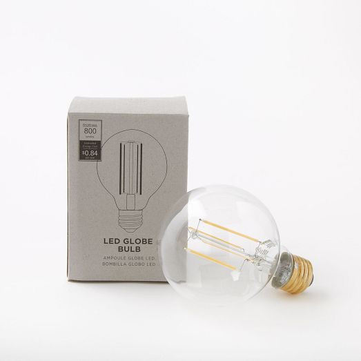LED G25 Bulb - 2700K Clear | West Elm (US)