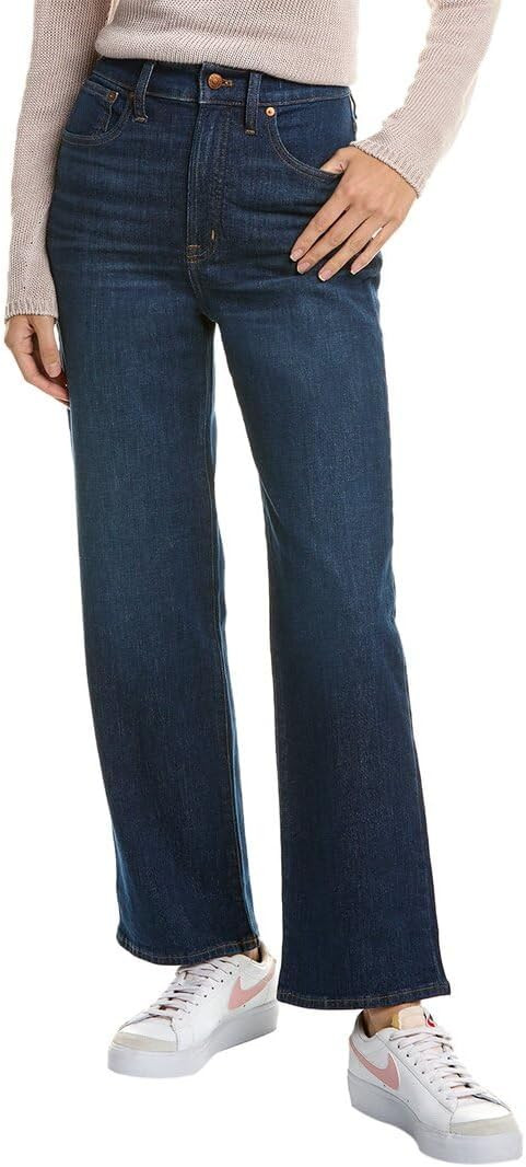 Madewell The Perfect Vintage Wide-Leg Jean: Garment-Dyed Pintuck Edition | Amazon (US)