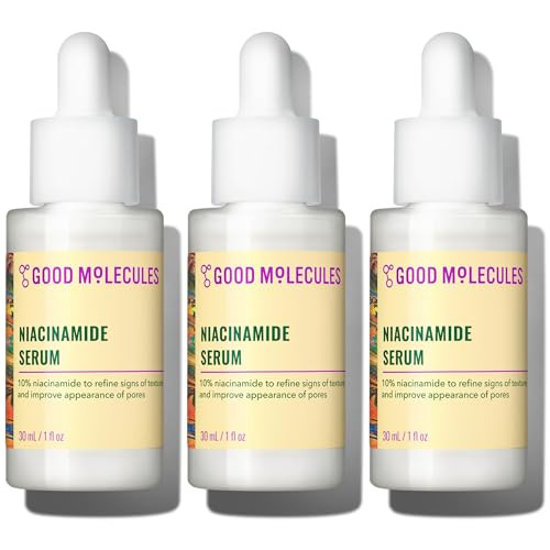 Good Molecules Niacinamide Serum Pack 3 – 30 ml Each (Total 90 ml) | 10% Niacinamide Serum to Target Blemishes, Uneven Skin Tone & Enlarged Pores | Amazon (US)
