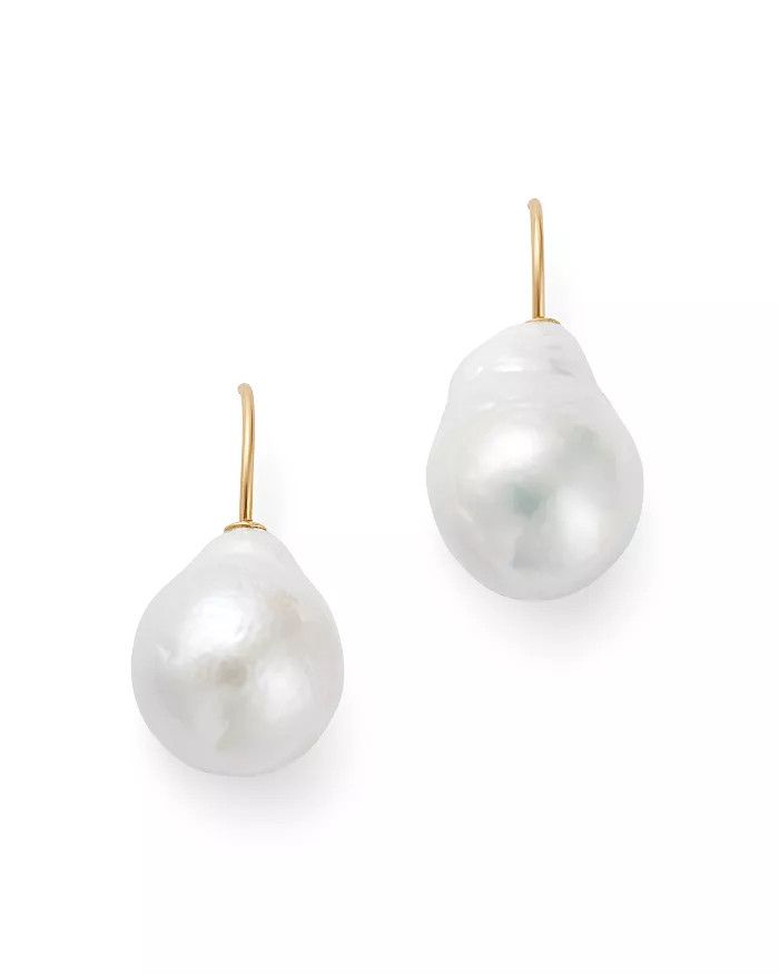 Bloomingdale's Cultured Freshwater Pearl Drop Earrings in 14K Yellow Gold - 100% Exclusive Back t... | Bloomingdale's (US)