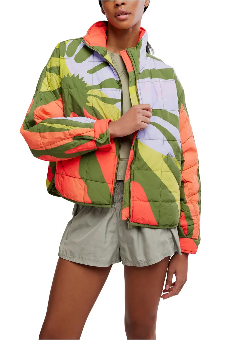 Pippa Placement Print Quilted Jacket (Women) | Nordstrom | Nordstrom