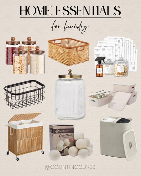 Organize your laundry space with these baskets and bins! These will keep your home neat while adding a touch of charm to your home decor!
#homeorganization #laundryroom #storagehacks #cleaningtips

#LTKhome #LTKSeasonal #LTKstyletip