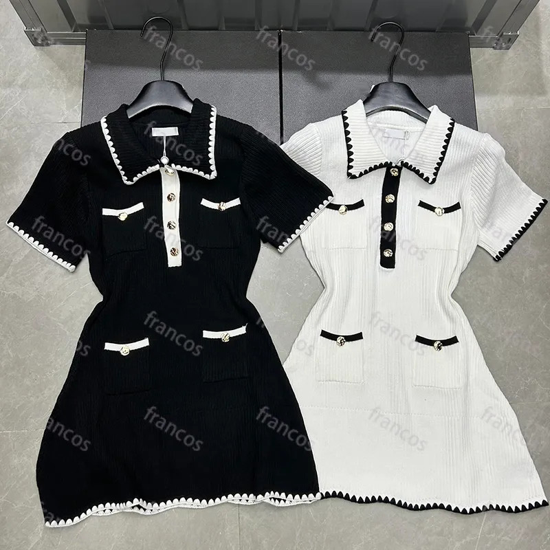 Save Big on Bulk Dresses Knitwear Designer Knit Dress Woman Elegant T Shirt Girls Womens Clothing... | DHGate